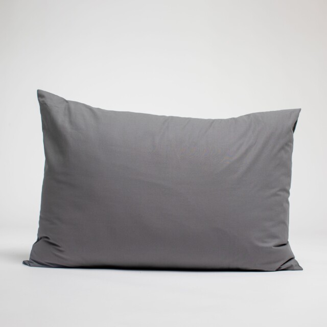 Dejorine - Taies d'oreiller X2 en coton - Gris souris