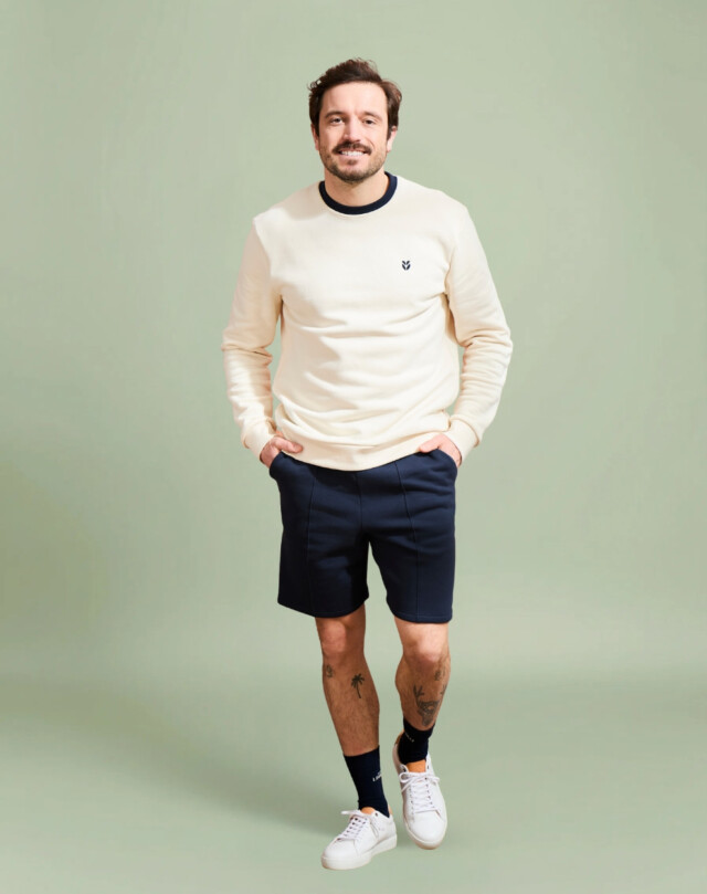 Lemahieu - Short molleton - Marine