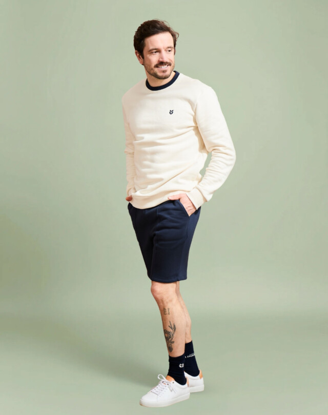 Lemahieu - Short molleton - Marine