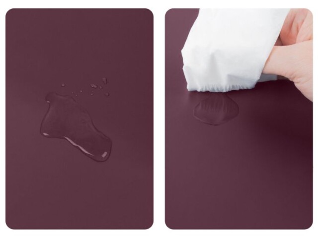 Lavoisier Maroquinier - Sous-main à rebord 80cm en cuir bordeaux - SM600-80