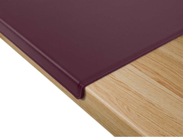 LAVOISIER Maroquinier - Sous-main à rebord 80cm en cuir bordeaux – SM600-80