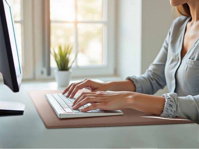 Lavoisier Maroquinier - Sous-main à rebord 80cm en cuir marron - SM600-80