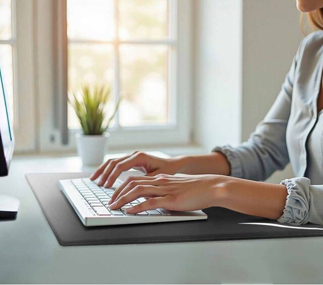 Lavoisier Maroquinier - Sous-main à rebord 80cm en cuir noir - SM600-80