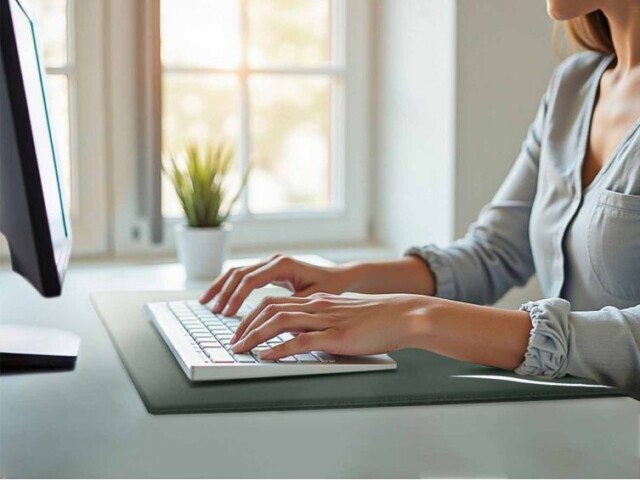 Lavoisier Maroquinier - Sous-main à rebord 80cm en cuir vert - SM600-80