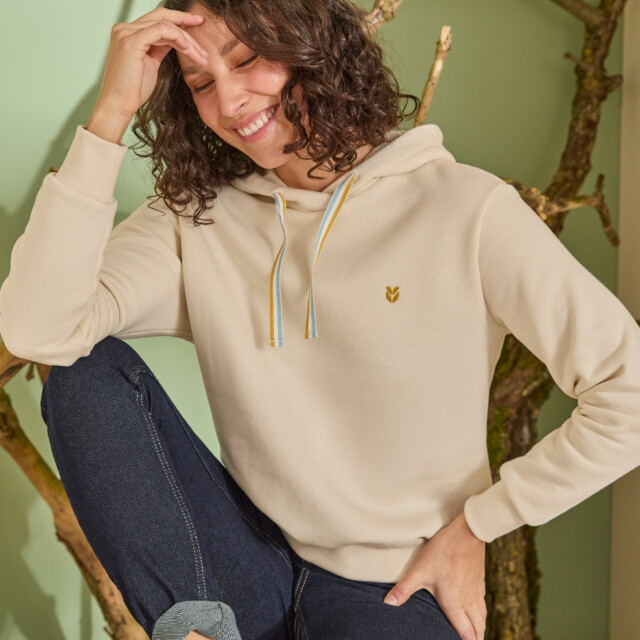 Lemahieu - Sweat à capuche - Ecru - Blanc - Femme
