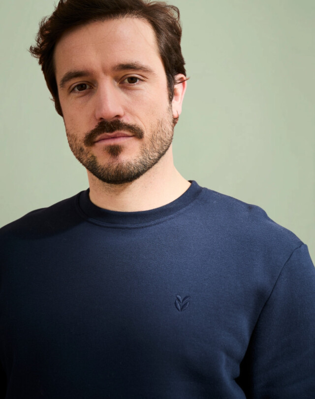 Lemahieu - Sweat en Coton BIO Molleton - Marine - Homme