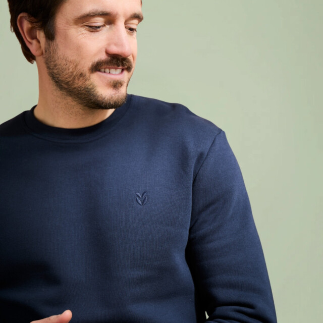 Lemahieu - Sweat en Coton BIO Molleton - Marine - Homme