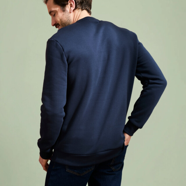 Lemahieu - Sweat en Coton BIO Molleton - Marine - Homme