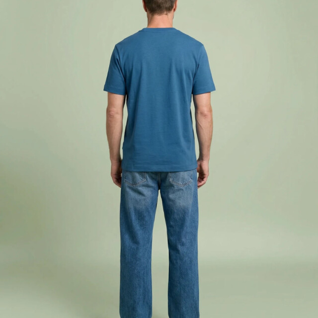 Lemahieu - T-shirt épais en Coton Bio - Bleu Jade - Homme