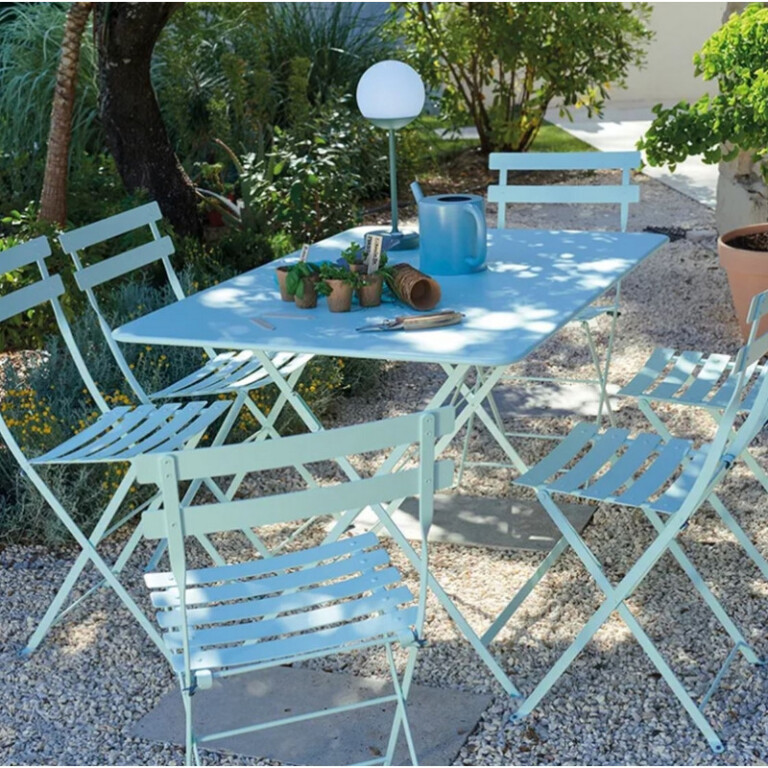 FERMOB - Table à manger FERMOB Bistro 117x77cm en métal - 26 coloris