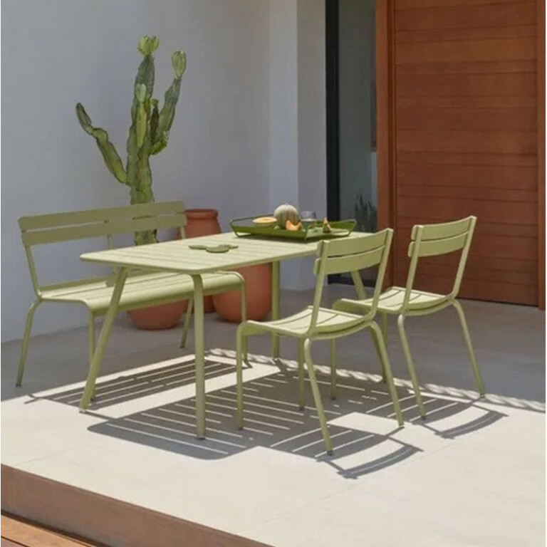 FERMOB - Table à manger FERMOB Luxembourg 143x80cm en métal - 26 coloris