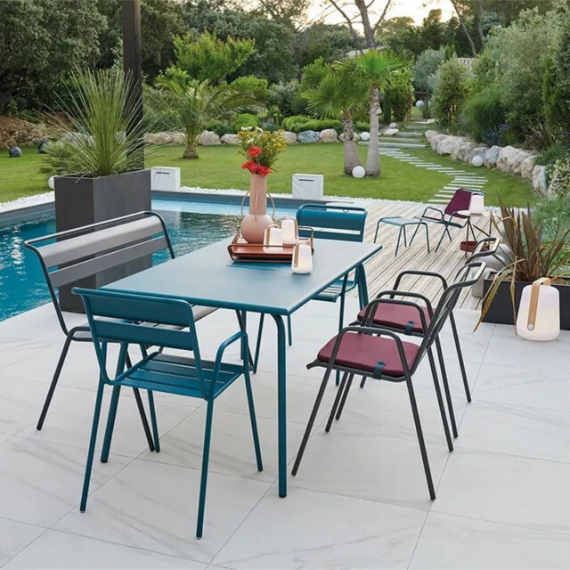 Fermob - Table à manger FERMOB Monceau 146x80cm en métal – 13 coloris