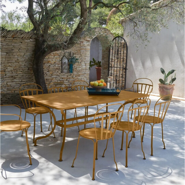 Fermob - Table à manger FERMOB Romane 180x100cm en métal – 26 coloris