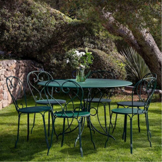 Fermob - Table à manger ronde FERMOB 1900 117cm en métal – 26 coloris