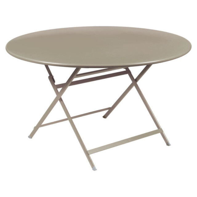 FERMOB - Table à manger ronde FERMOB Caractère 128cm en métal - 26 coloris