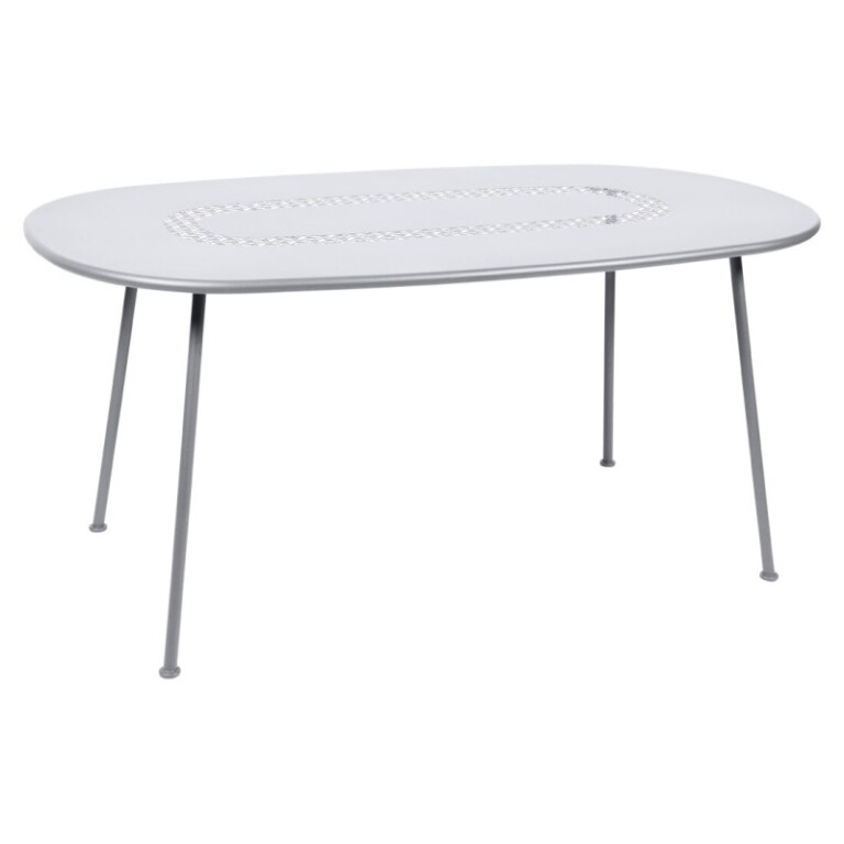 FERMOB - Table à manger ronde FERMOB Lorette 110cm en métal - 25 coloris