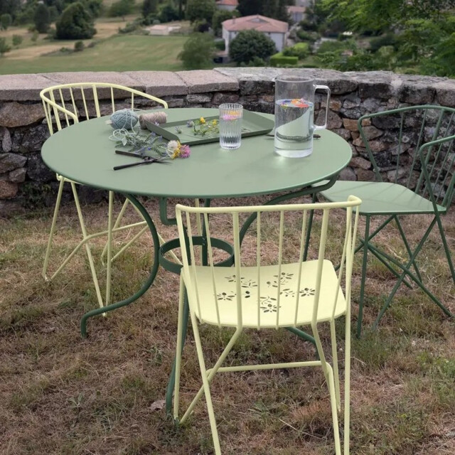 Fermob - Table à manger ronde FERMOB Romane 137cm en métal – 26 coloris