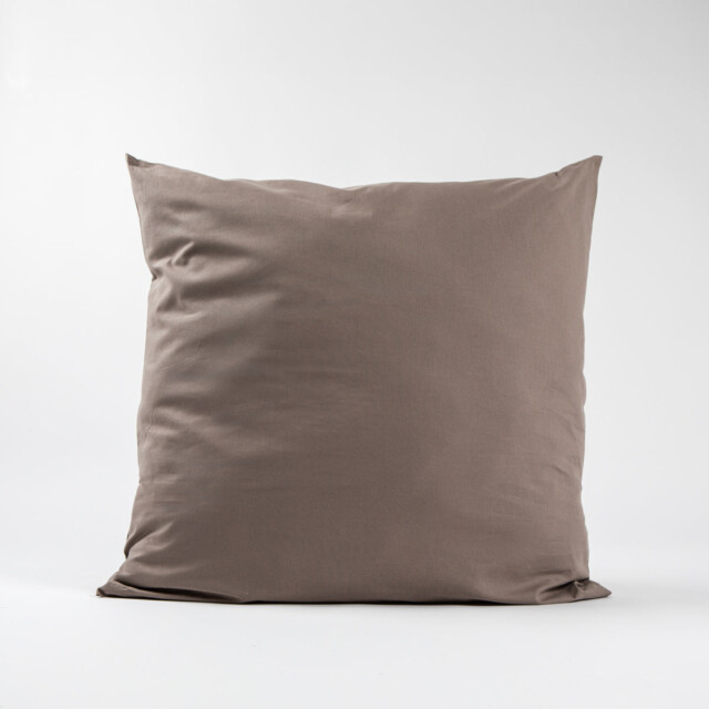 Dejorine - Taies d'oreiller X2 en Coton - Marron taupe