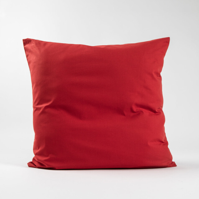 Dejorine - Taies d'oreiller X2 en Coton - Rouge