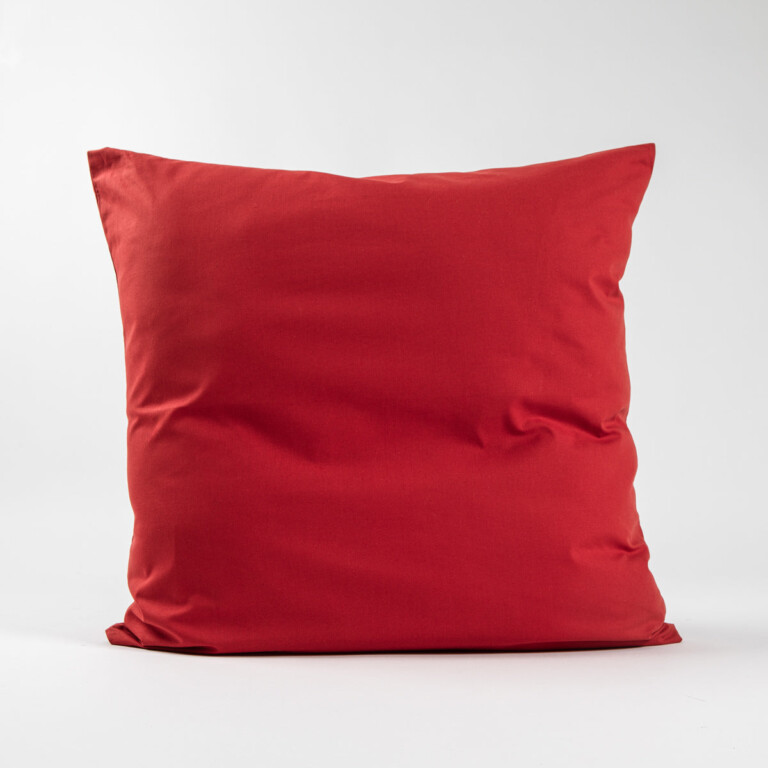 Dejorine - Taies d'oreiller X2 en Coton - Rouge – 80x80cm