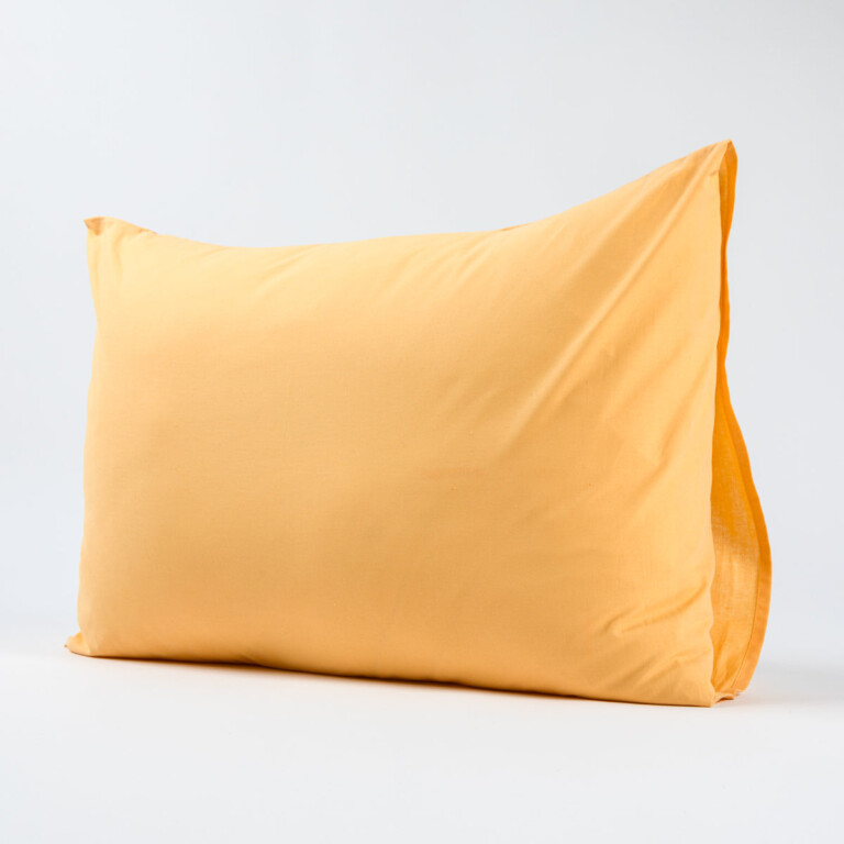Dejorine - Taies d'oreiller X2 en Coton - Jaune – 80x80cm