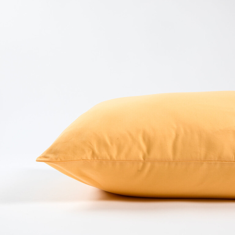 Dejorine - Taies d'oreiller X2 en Coton - Jaune – 80x80cm