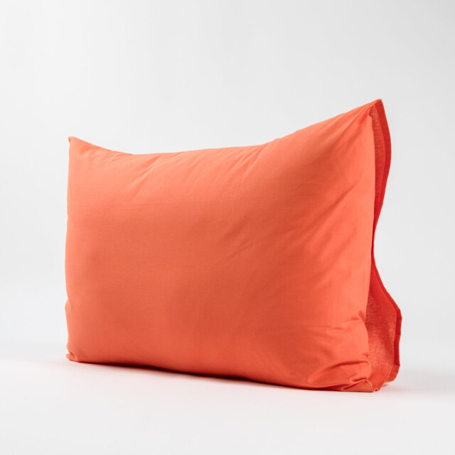 Dejorine - Taies d'oreiller X2 en Coton - Orange