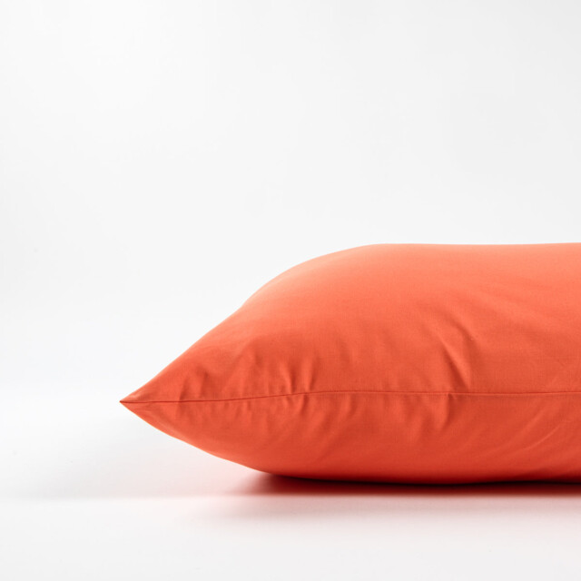 Dejorine - Taies d'oreiller X2 en Coton - Orange