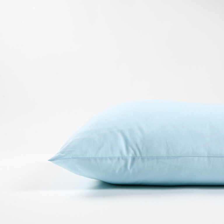 Dejorine - Taies d'oreiller X2 en Coton - Bleu clair – 80x80cm