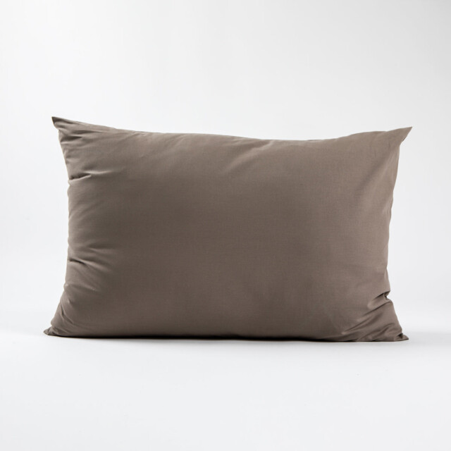Dejorine - Taies d'oreiller X2 en Coton - Marron taupe