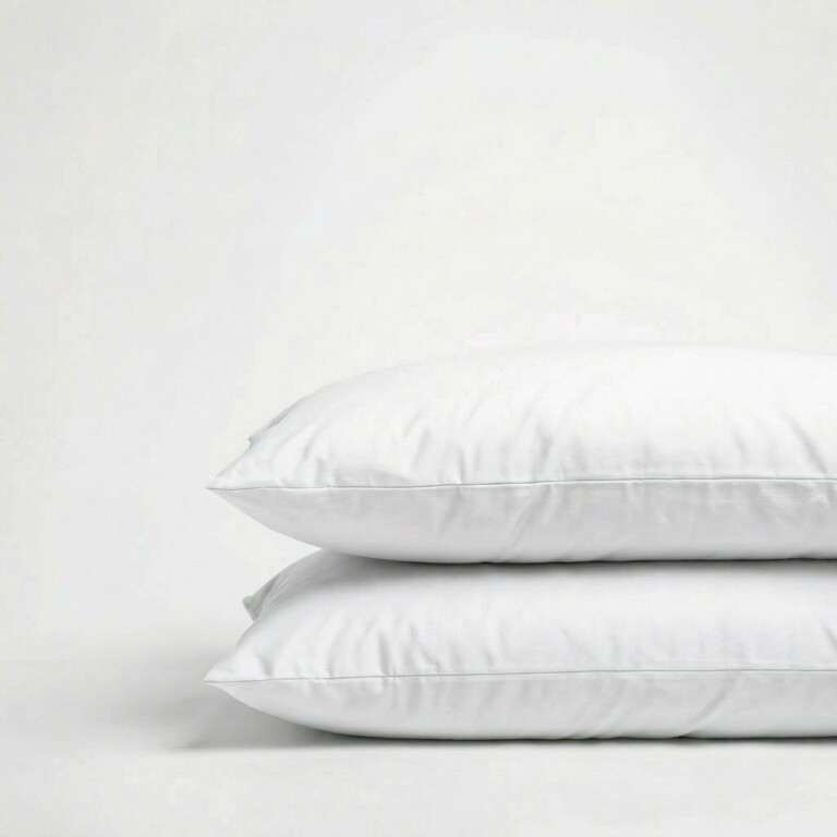 Dejorine - Taies d'oreiller X2 en Percale de coton - Blanc