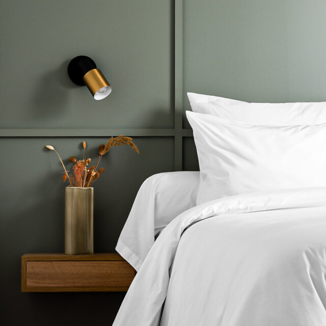 Dejorine - Taies d'oreiller X2 en Percale de coton - Blanc