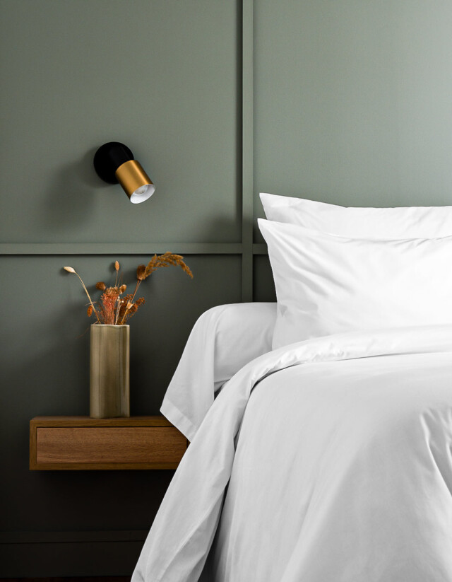 DEJORINE - Taie d’oreiller en Percale de coton – Blanc