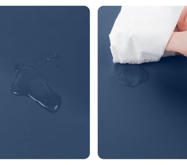 Lavoisier Maroquinier - Tapis de souris à rebord en cuir bleu - TS600