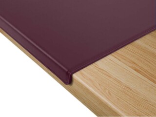 LAVOISIER Maroquinier - Tapis de souris à rebord en cuir bordeaux  TS600
