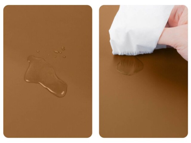Lavoisier Maroquinier - Tapis de souris à rebord en cuir gold - TS600