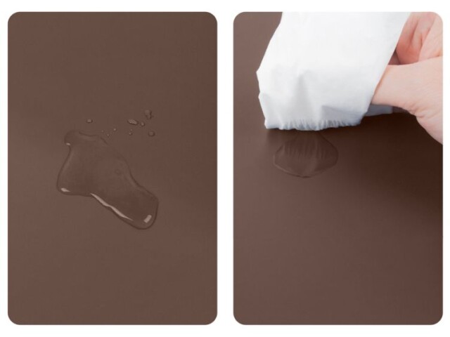 Lavoisier Maroquinier - Tapis de souris à rebord en cuir marron - TS600