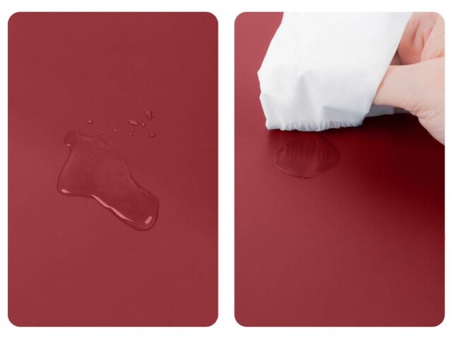 Lavoisier Maroquinier - Tapis de souris à rebord en cuir rouge - TS600