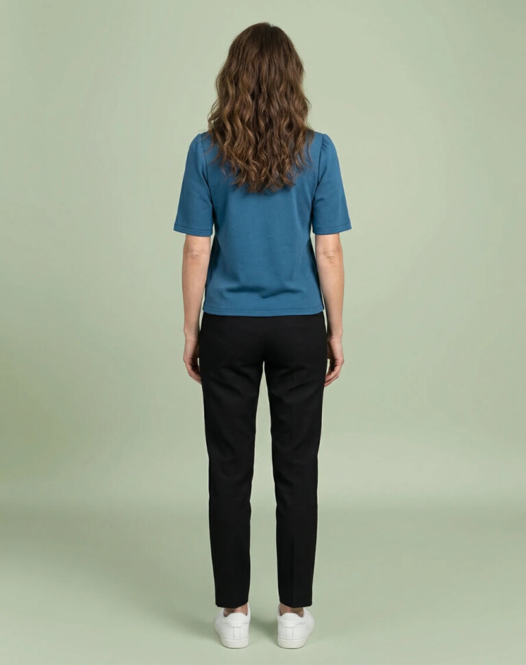Lemahieu - Top à manches 3/4 - Bleu Jade - Femme