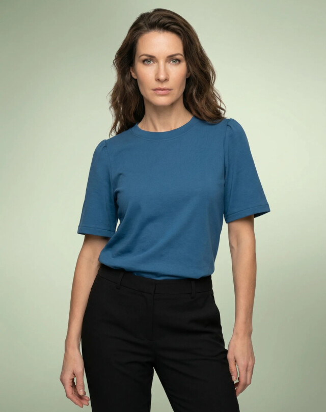 Lemahieu - Top à manches 3/4 - Bleu Jade - Femme