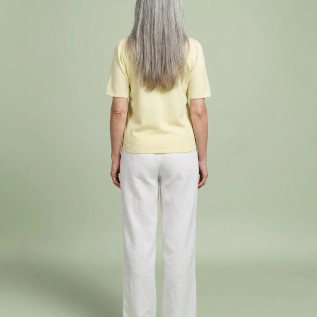 Lemahieu - Top à manches 3/4 - Jaune - Femme