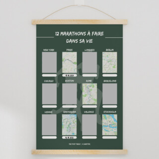 Carte à Gratter Marathons – 12 marathons à faire dans sa vie par la marque The Post Trace The Post Trace - Carte à Gratter Marathons – 12 marathons à faire dans sa vie
