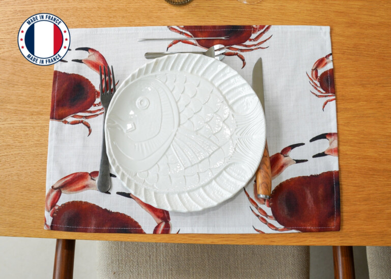 varek.illustrations - Set de table en coton enduit : Tourteau