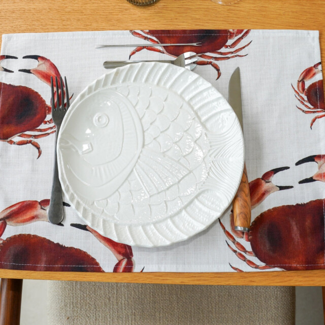 varek.illustrations - Pack de 4 sets de table : La Marée Rouge