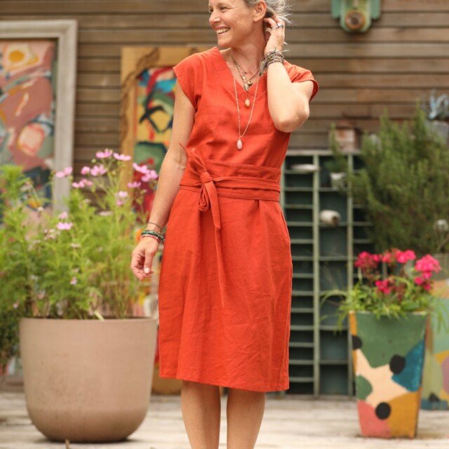 Quintessence - Robe Ivy - lin terre de Sienne