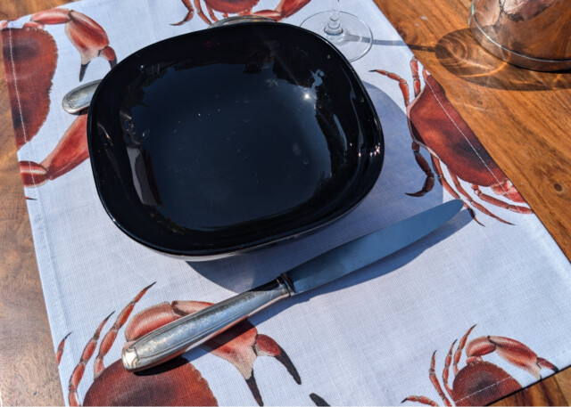 varek.illustrations - Set de table en coton enduit : Tourteau