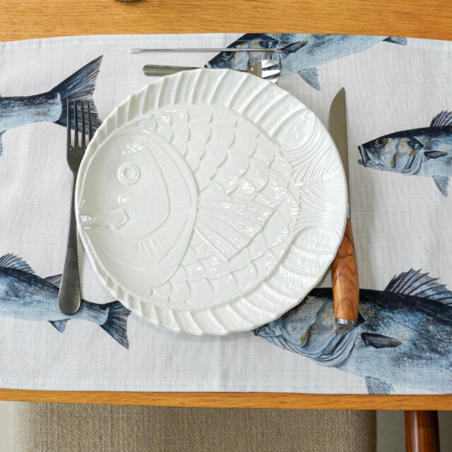 varek.illustrations - Pack de 6 sets de table : La Marée Bleue
