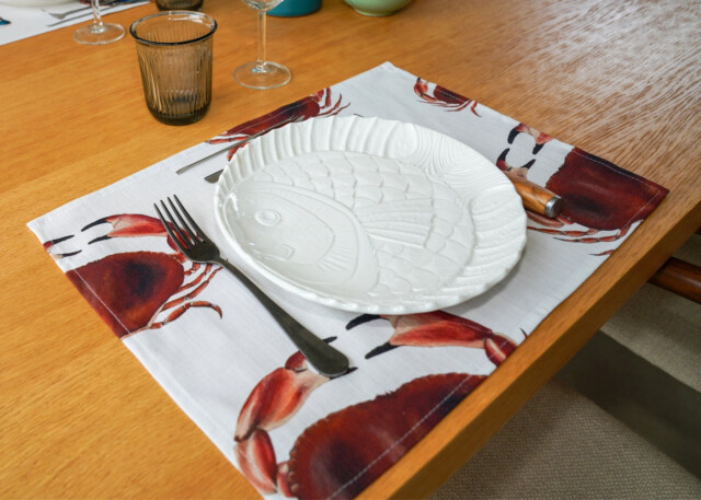 varek.illustrations - Set de table en coton enduit : Tourteau