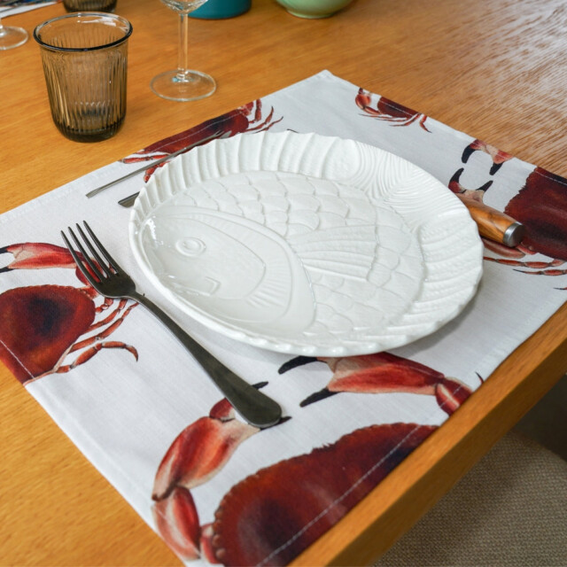 varek.illustrations - Set de table en coton enduit : Tourteau