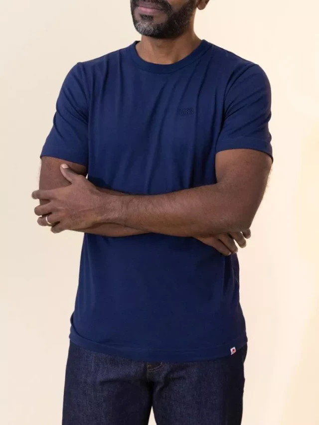 1083 - T-shirt droit brode 304 uni